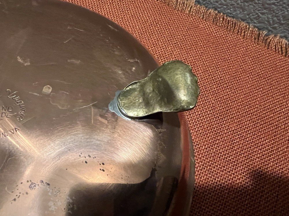 Colonial Virginia Three Footed Copper Bowl