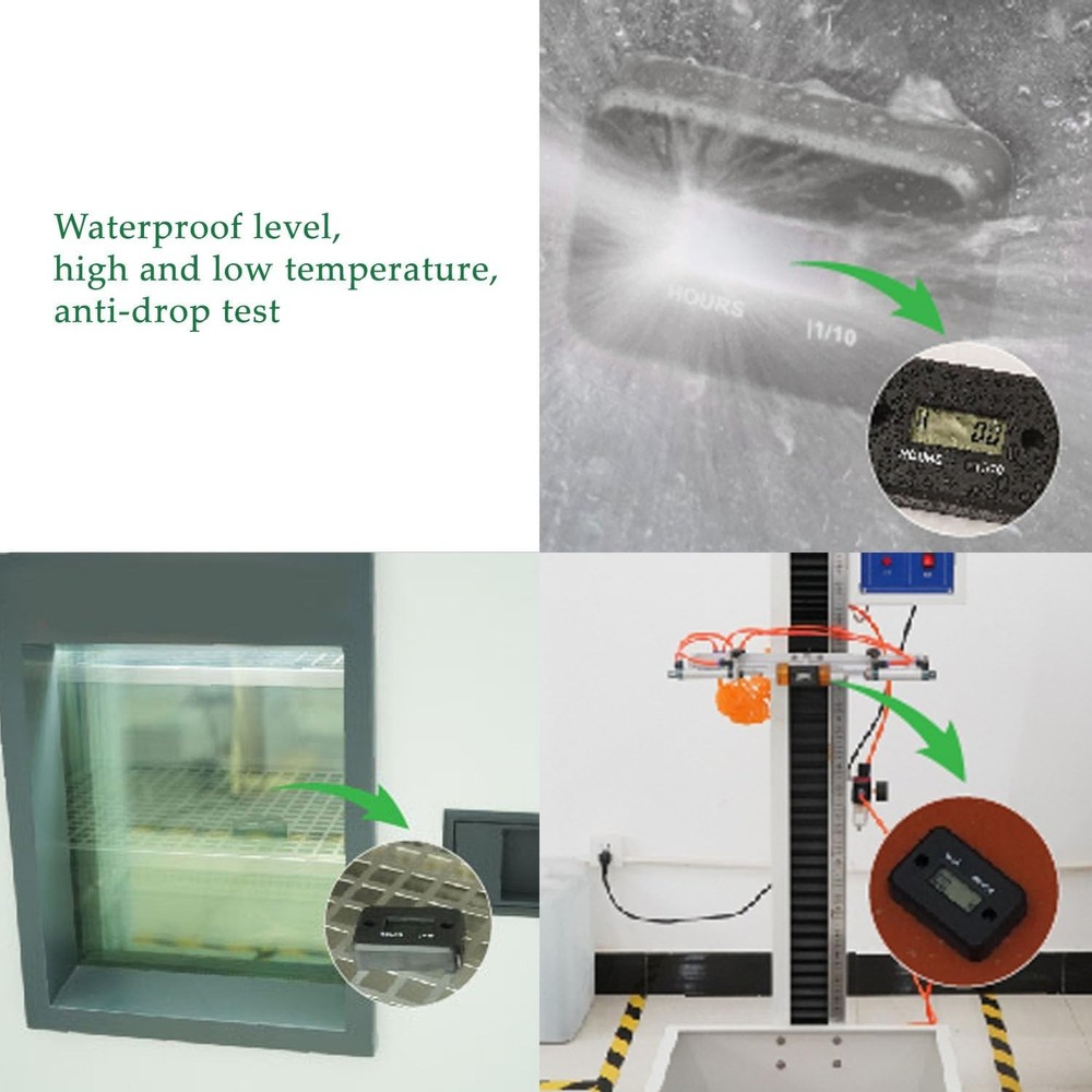 Digital Inductive Hour Meter for Gas Engines - Accurate Maintenance Tracker