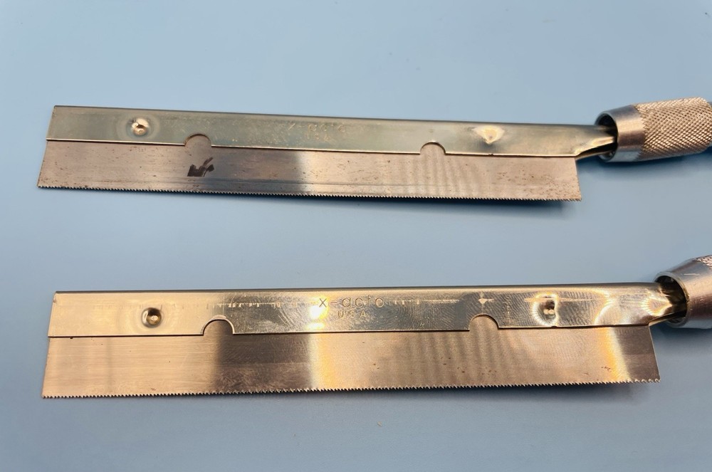 2x Modelling Xacto Precision Razor Saws & Spare Blade, Good Condition