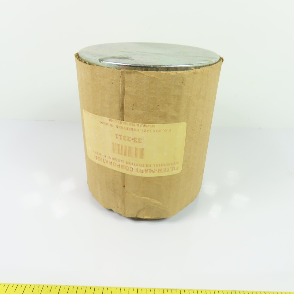 Filter-Mart 33-2311 Hydraulic Filter Element 3" x 2-1/2" Threaded Stainless Mesh