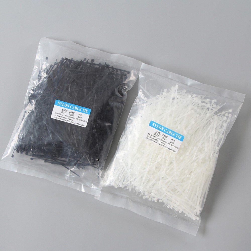 Wire Cable Zip Ties Wraps 4mm 12mm Extra Wide Large Black White Nylon Plastic