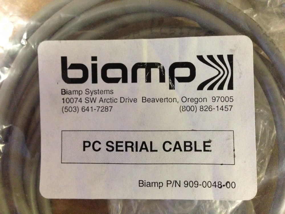 Biamp 909-0048-00 PC Serial Cable