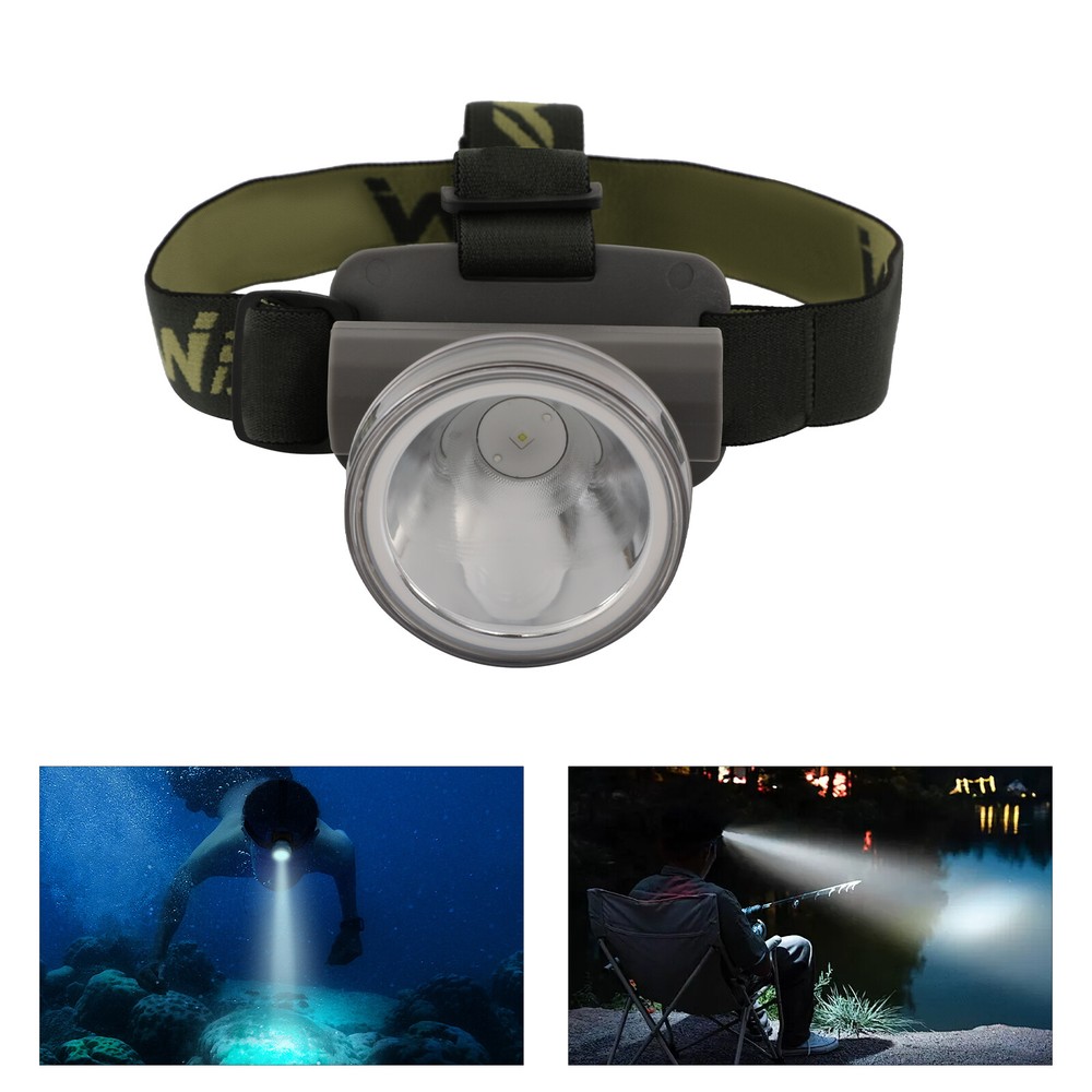 Rechargeable LED Diving Headlamp with Adjustable Angle & IP65 Waterproof Rating