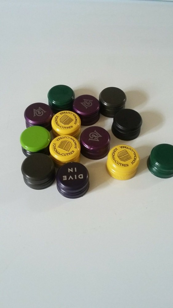 1000 USED assorted screw cap for wine bottle