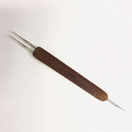 Locsanity Dreadlocks Tool Double Headed Needle Bamboo Handle