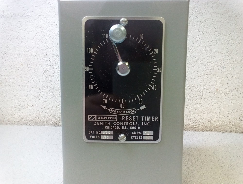 Zenith Reset Timer 120 Second Range AZC 120V 10A