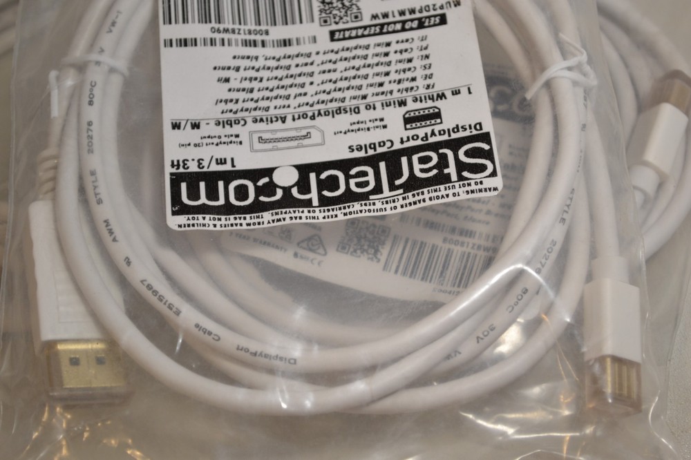 3 Pack - StarTech.com DisplayPort Cables 3.3ft MDP2DPMM1MW