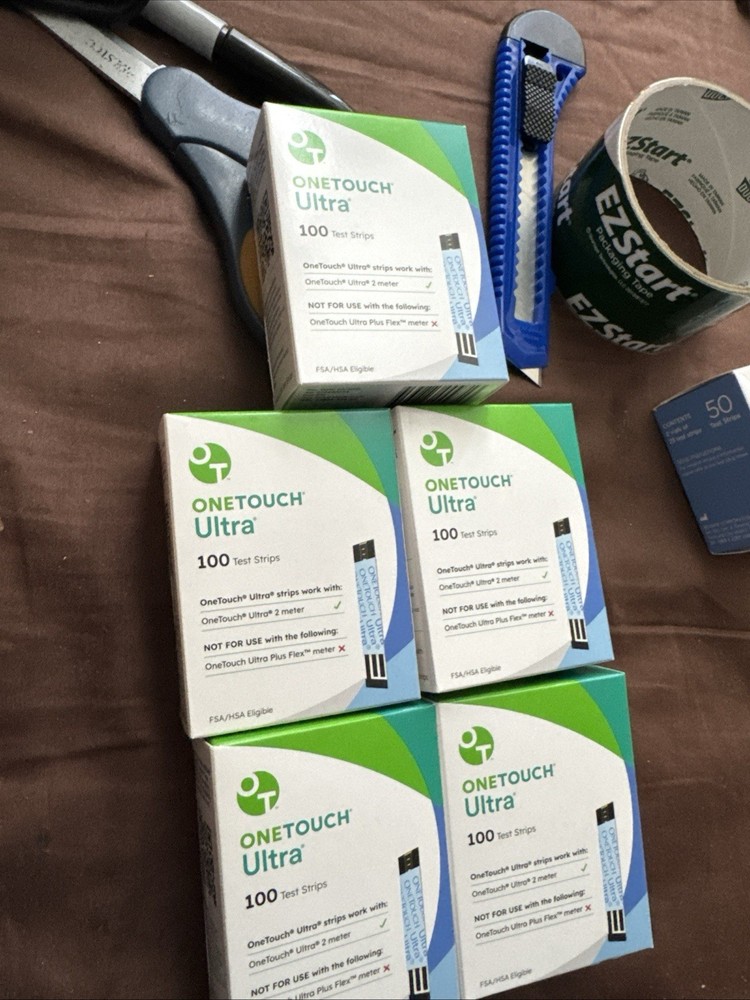 100 One Touch ULTRA TEST STRIPS exp 9/30.-2026