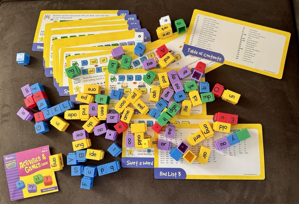 Complete Learning Resources Reading Rods Sentence Building Homeschool Kit