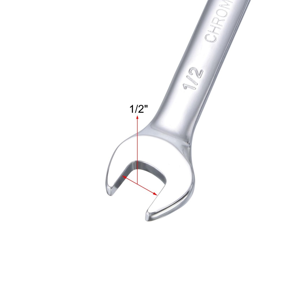 1/2" Ratcheting Combination Wrench SAE 72 Teeth 12 Point Box Ended Spanner Tools