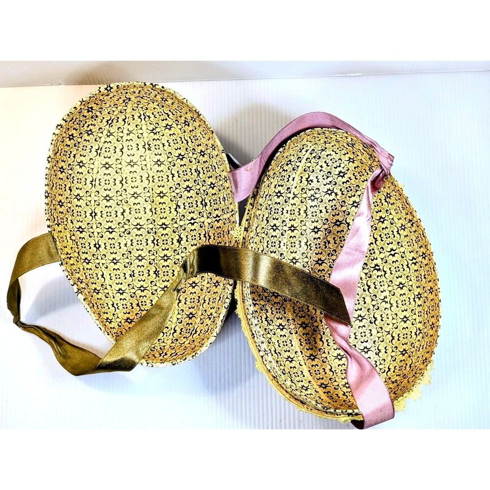 Handmade Large 8” Papier-Mâché Easter Egg Candy Container