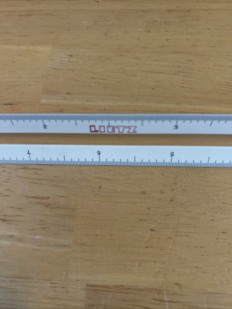Plastic Triangular Scale Lietz Drafting Vintage