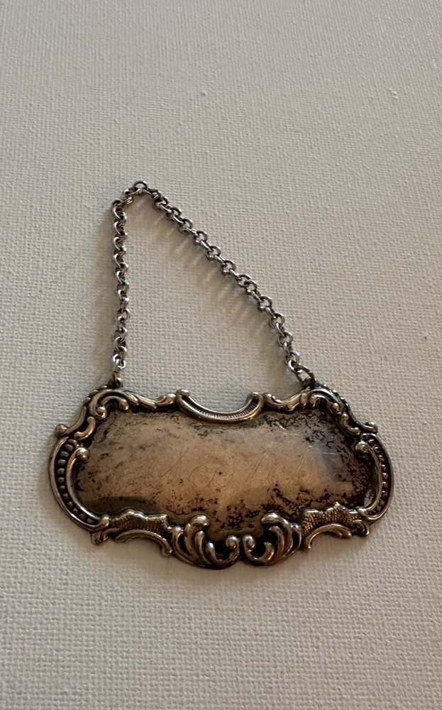 Scotch Sterling Silver Decanter Label