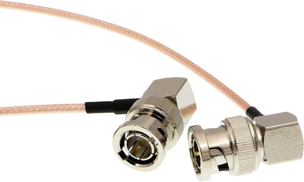 24'' Coaxial Cable Right Angle BNC for Blackmagic HyperDeck Shuttle BMCC BMPC
