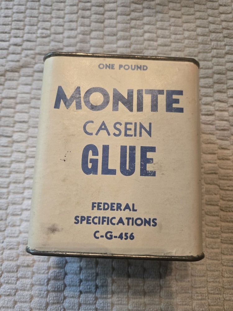RARE! Monite Casein Glue One Pound  Full