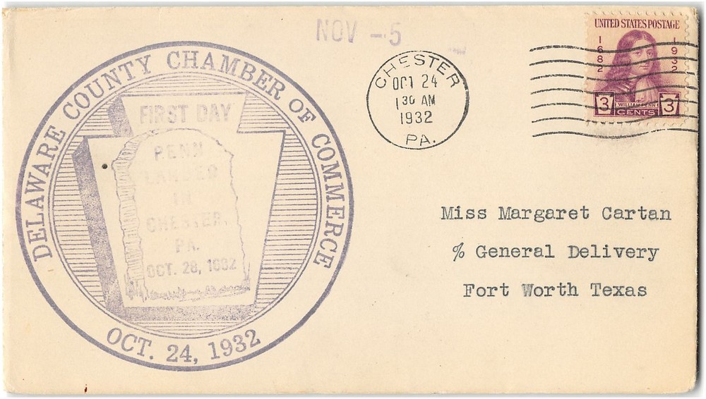 US #724 First Day Cover (FDC), 1932