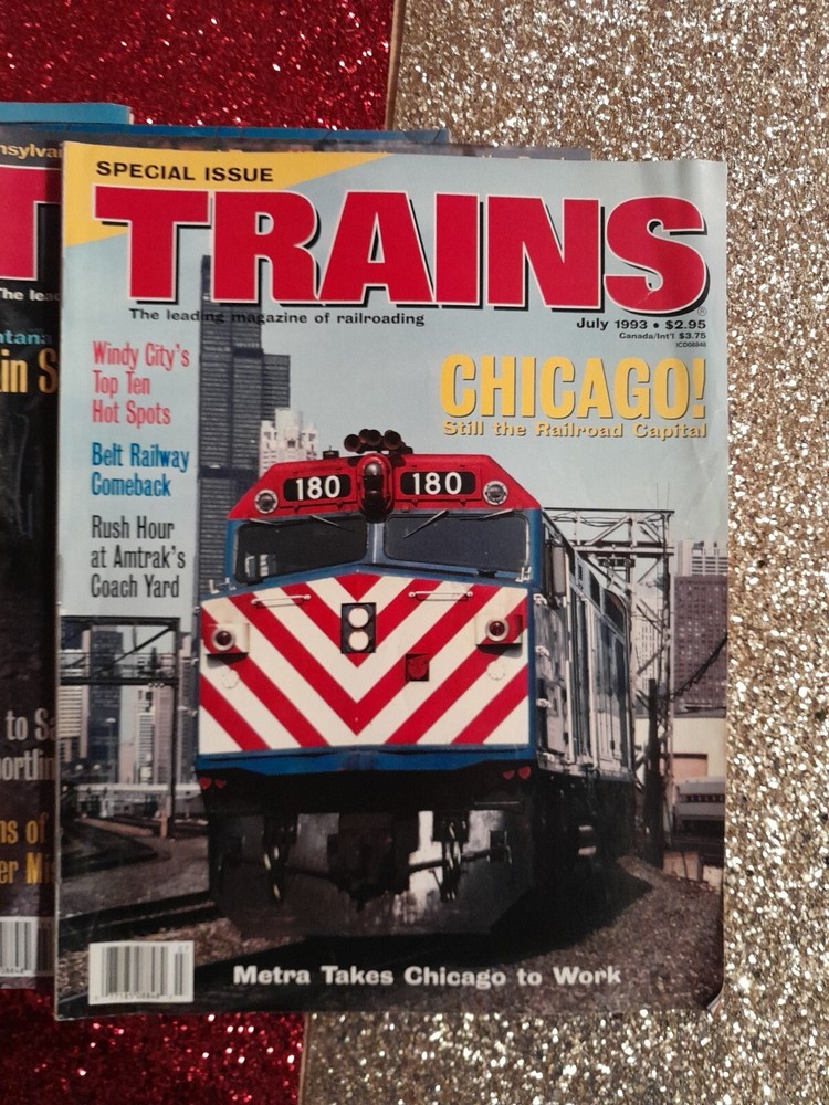 Trains Magazine Lot 1993 9 Issues