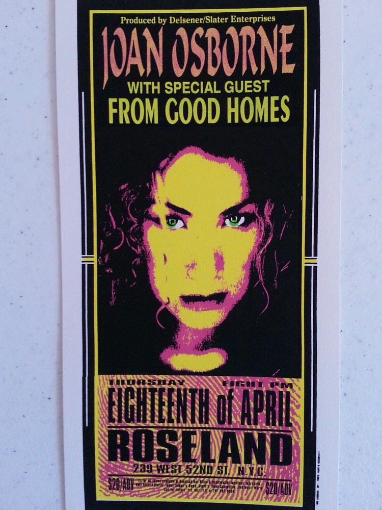 JOAN  OSBORNE          MARK  ARMINSKI    HANDBILL