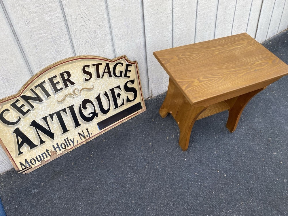 66601 Solid Oak Footstool Bench Stool