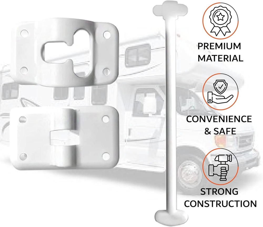 NU-SET | RV010 RV Door Holder | Accessories & Hardware 1 Pack, Whte