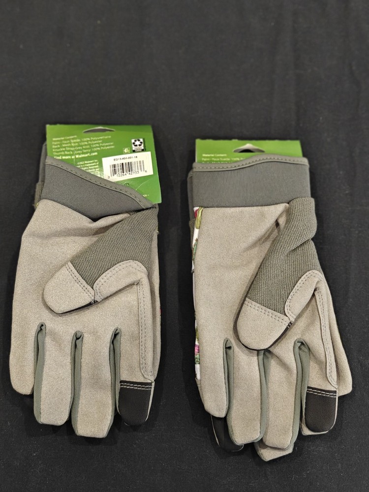 2 Performance Gardening Gloves Expert Gardener With Hook Loop Wrist Closure M