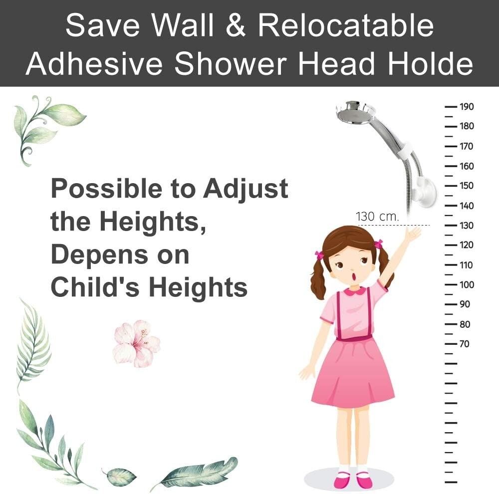 BathBeyond Shower Head Holder - Flexible Shower Head Holder Adjustable