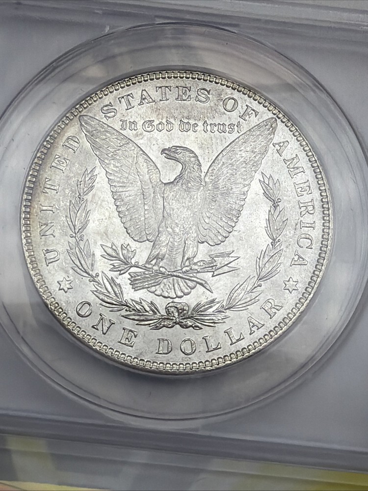 1884 Morgan Silver Dollar ANACS MS63 90% Silver