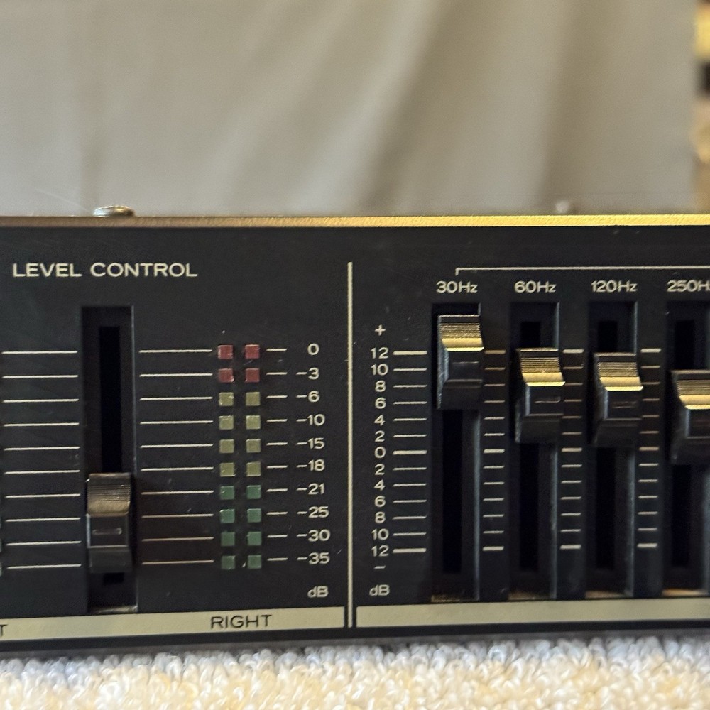 Vintage Teac EQA-5 10 Band Graphic Equalizer - Working, Has Issues