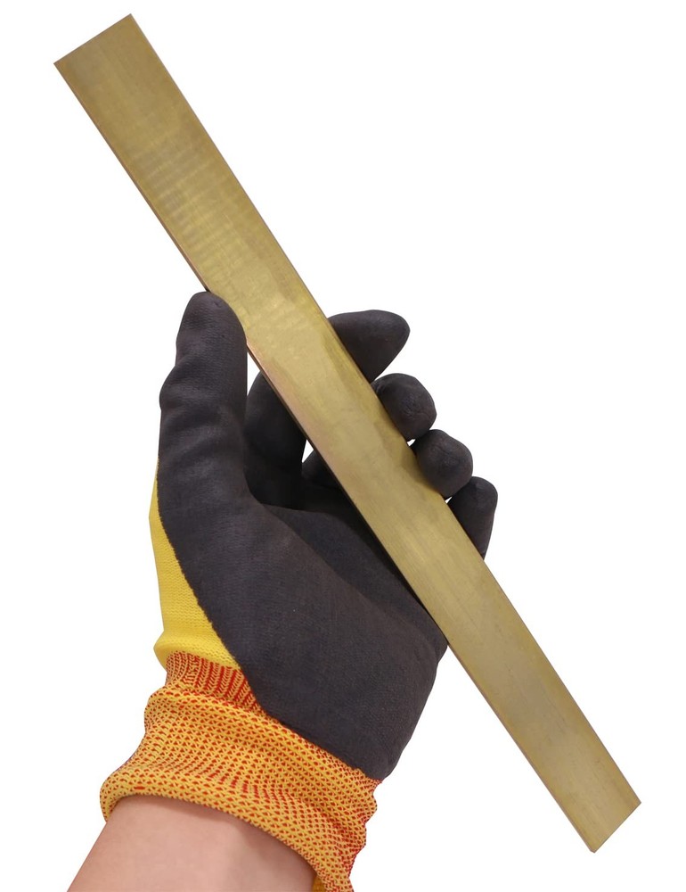 1/8" x 1" C360 Brass Flat Bar 12" Long Solid .125" Mill Stock