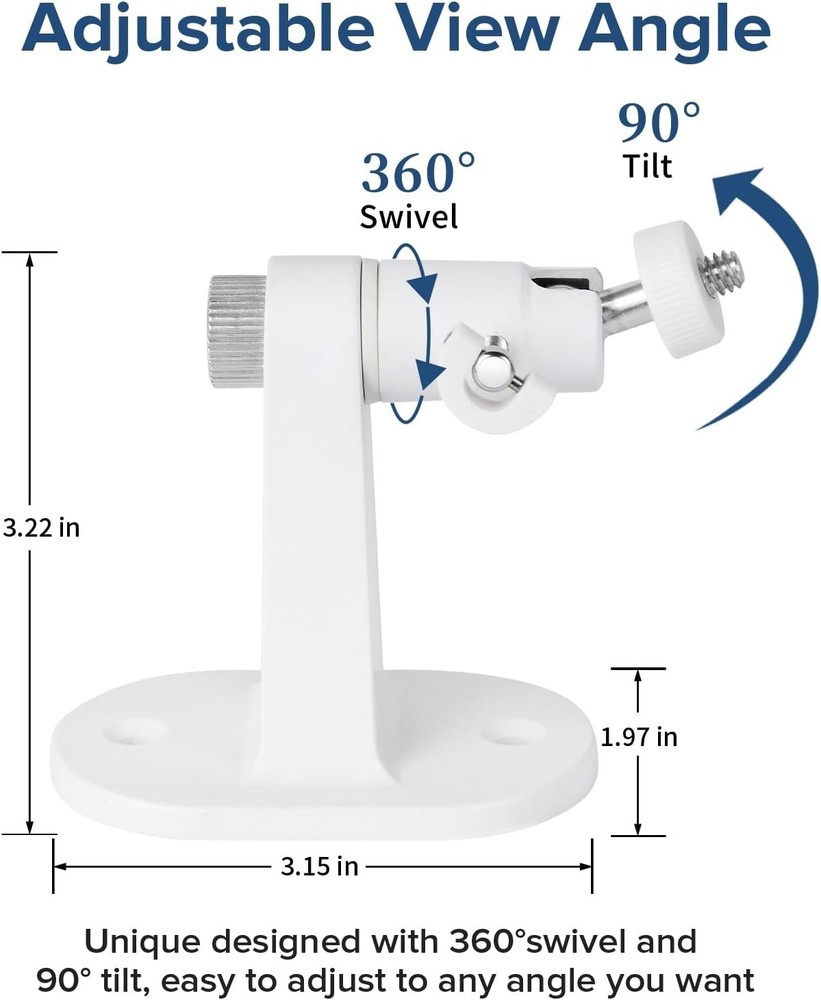 Adjustable Wall Mount for Eufy Cameras - 2 Pack for Optimal Surveillance