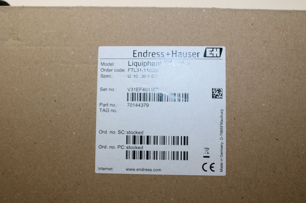 Endress+Hauser FTL31-1102/0 Liquiphant Point level switch NEW