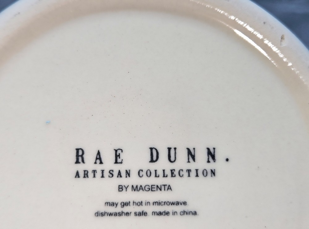 2017 RAE DUNN ARTISAN COLLECTION BLUE POLKA DOT POUR PITCHER