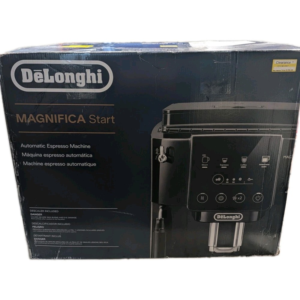 DeLonghi Magnifica Start Automatic Coffee and Espresso Machine-New Open Box