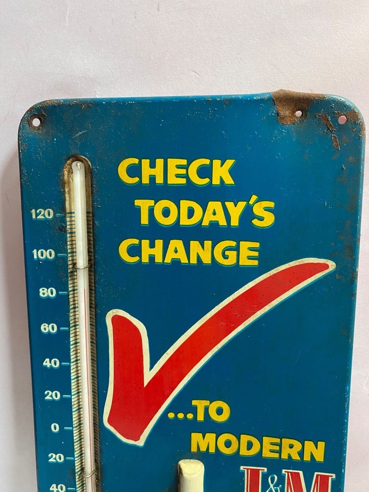 Vintage L&M Cigarette Thermometer