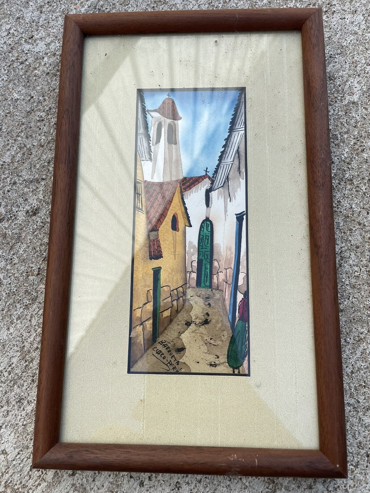 Unique Cusco Peru Water Color (?) Art Decor NL+