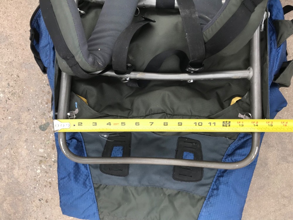 Kelty Tioga Classic 5500 External Frame Backpack Bag Blue Black