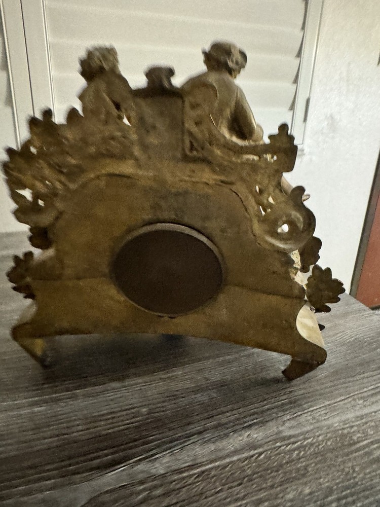 Antique French Clock Gilt Bronze