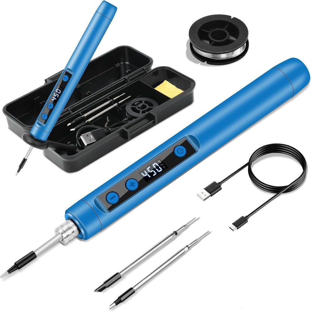 Wireless Soldering Iron Kit With Digital Adjustable Temperature Suitable home--