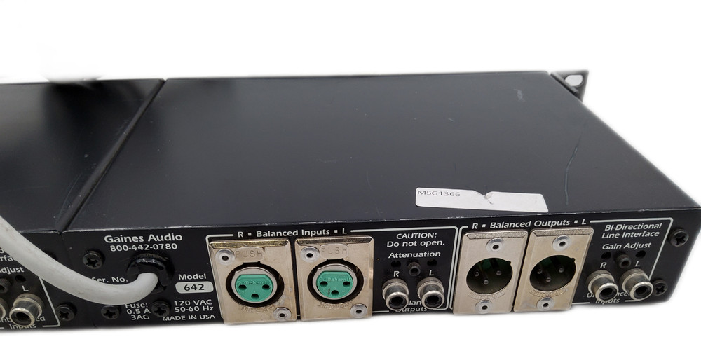 Pair of Gaines Audio Model 642 Balanced Line Interfaces