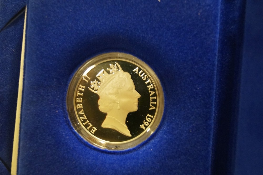 1994 Australia $10 High Relief Silver Proof Wedged Tailed Eagle