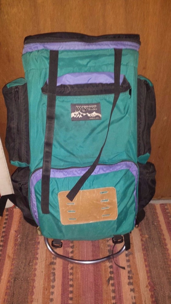 Vintage 90's* Jansport external frame backpack* large* 33" frame* USA*