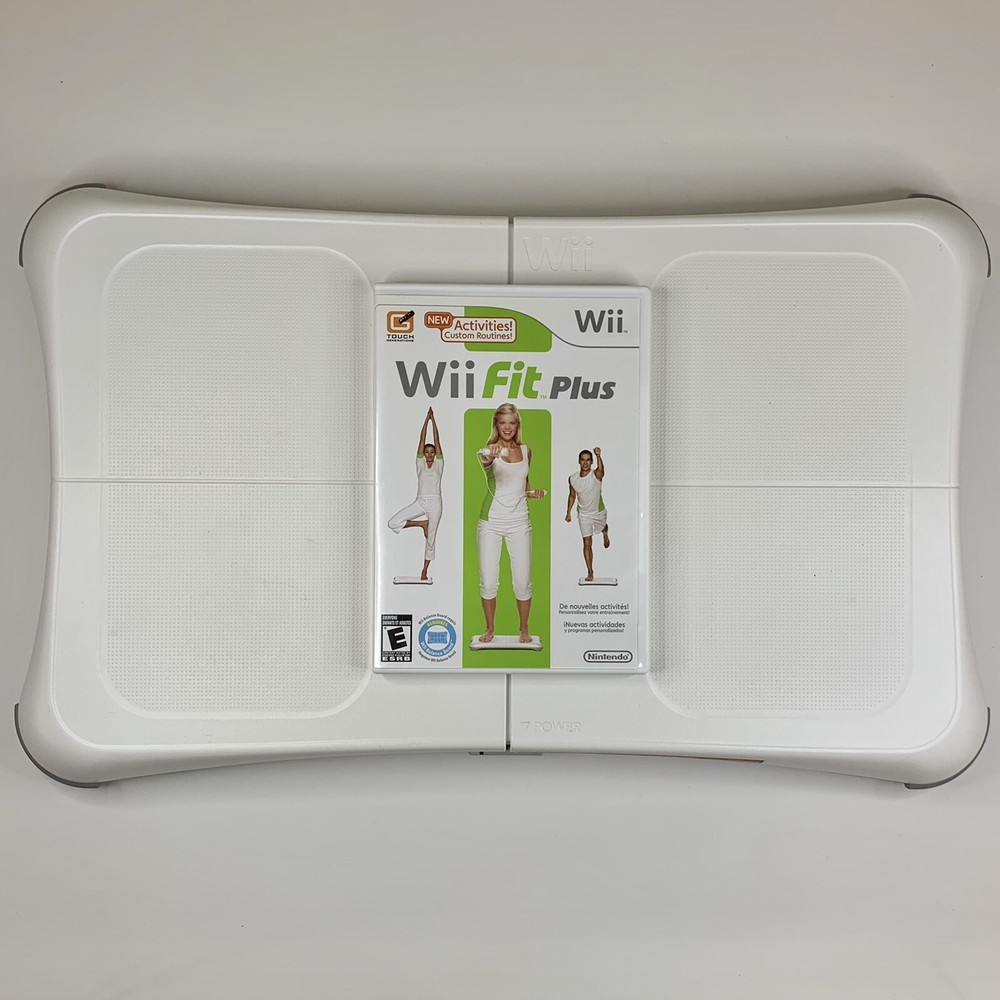 Nintendo Wii Fit Plus with Balance Board + Accessories (Tested & Working)