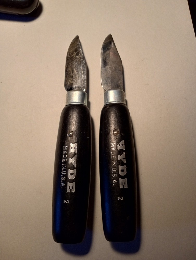 NOS - HYDE 2" SLOYD CARVING KNIFE - 2 PIECES
