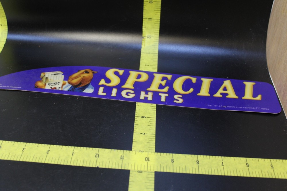 Joe Camel Special Lights Plastic  display board 1994