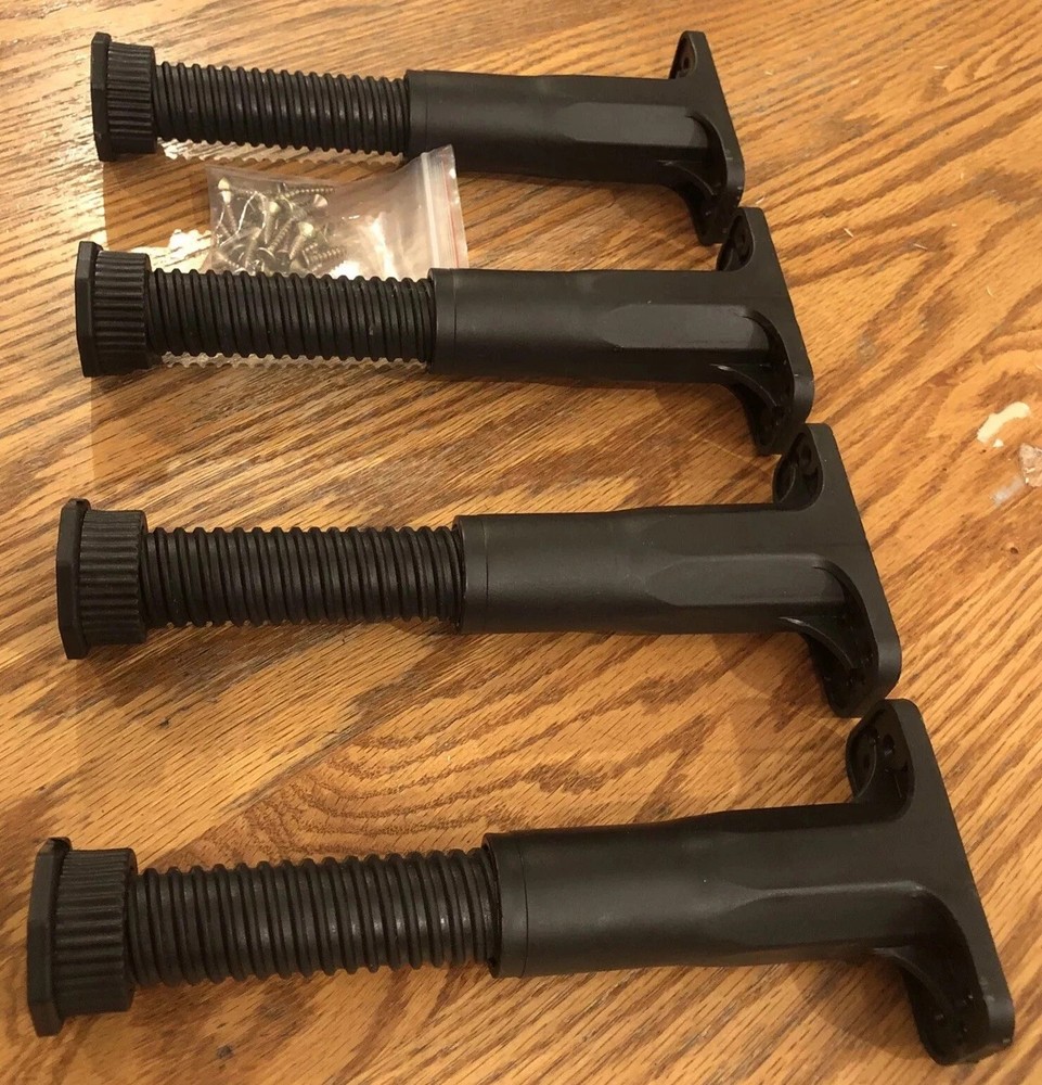 4 Pack Adjustable Support Leg Replacement for Bed Frame Wood Slats 5-8.5 inch