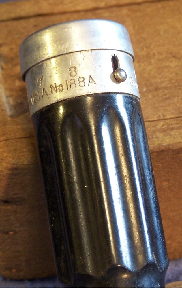 Goodell Pratt No 188A Bakelite handle Push drill Automatic drill with 6 bits