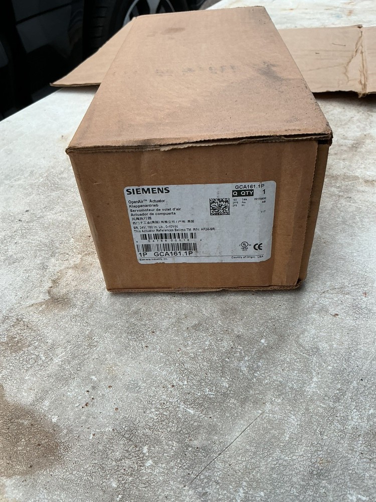 Siemens, GCA161.1P, Open Air Actuator 24V NEW