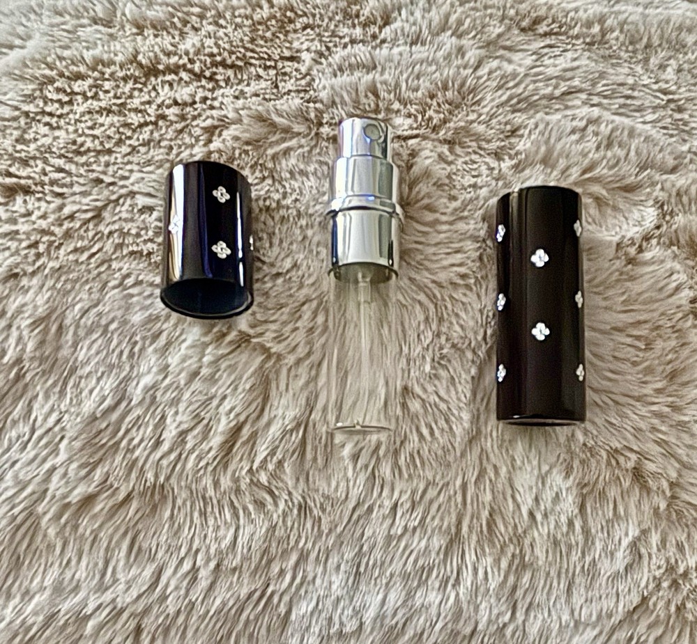 NEW Mini Travel Refillable Black Crystal Perfume Atomizer 5mL