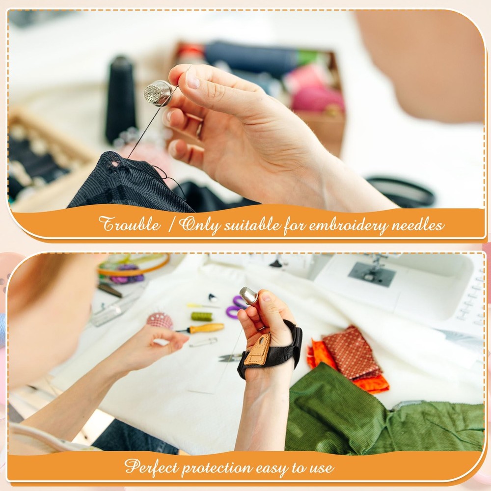 Adjustable Sewing Palm Right Handed Sailmaker's Tool black