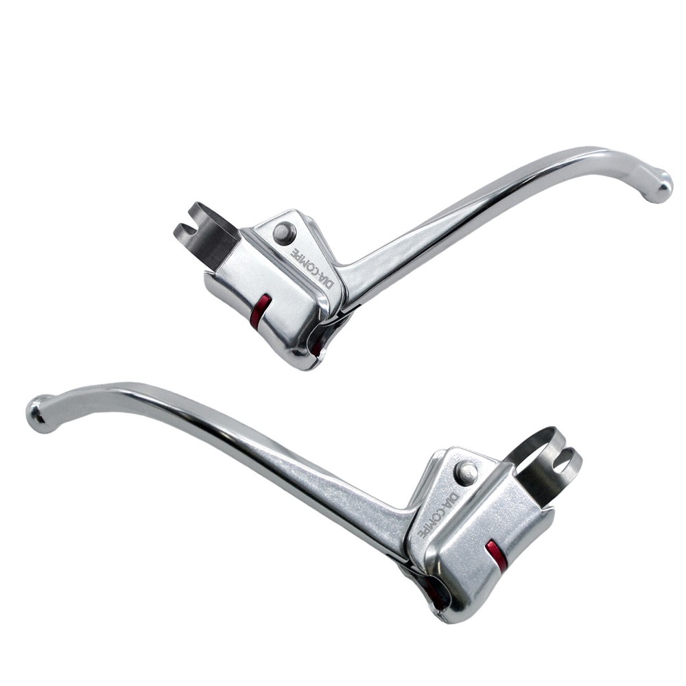 DIA-COMPE DC139 Guidonnet Curved Cycle Brake Levers Retro Fixed , Silver